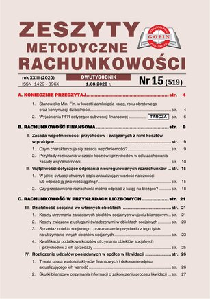 Zeszyty Metodyczne Rachunkowości 15/2020