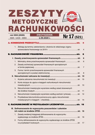 Zeszyty Metodyczne Rachunkowości 17/2020