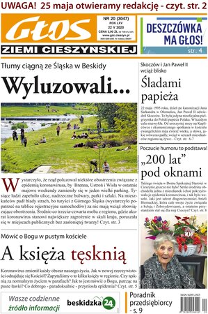 Głos Ziemi Cieszyńskiej 20/2020
