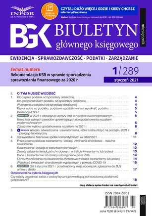 Biuletyn Głównego Księgowego 1/2021
