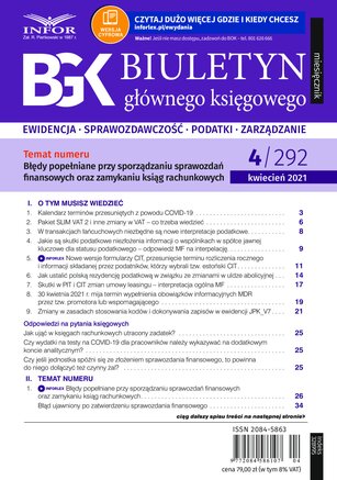 Biuletyn Głównego Księgowego 4/2021