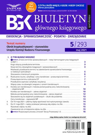 Biuletyn Głównego Księgowego 5/2021
