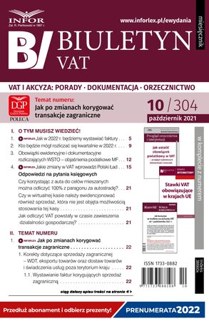 Biuletyn VAT 10/2021