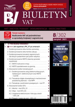 Biuletyn VAT 8/2021