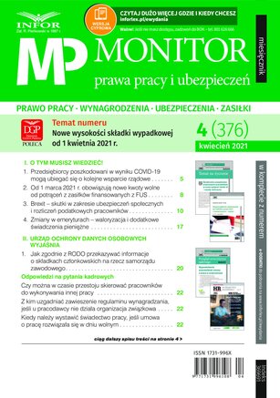 Monitor Prawa Pracy i Ubezpieczeń 4/2021