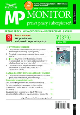Monitor Prawa Pracy i Ubezpieczeń 7/2021