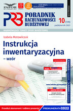 Poradnik Rachunkowości Budżetowej 10/2021