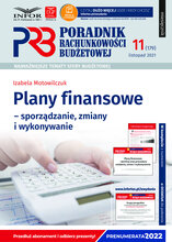 Poradnik Rachunkowości Budżetowej 11/2021