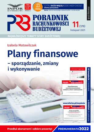 Poradnik Rachunkowości Budżetowej 11/2021