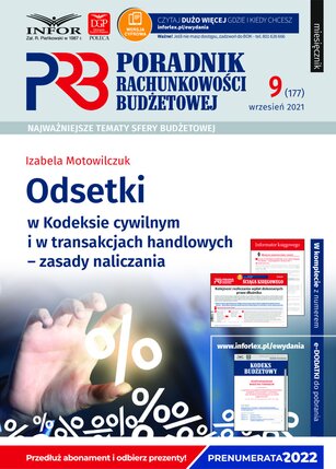 Poradnik Rachunkowości Budżetowej 9/2021