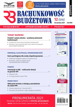 Rachunkowość Budżetowa 12/2021