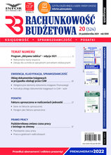 Rachunkowość Budżetowa 20/2021