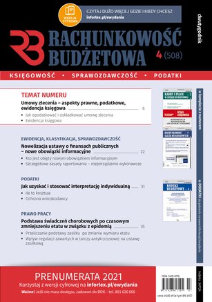 Rachunkowość Budżetowa 4/2021
