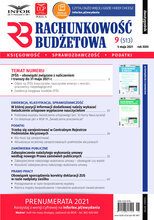 Rachunkowość Budżetowa 9/2021
