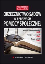 Orzecznictwo sądów w sprawach pomocy społecznej 1/2021