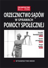Orzecznictwo sądów w sprawach pomocy społecznej 3/2021