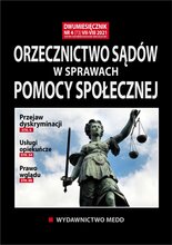 Orzecznictwo sądów w sprawach pomocy społecznej 4/2021