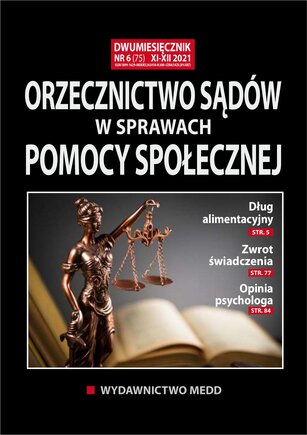 Orzecznictwo sądów w sprawach pomocy społecznej 6/2021