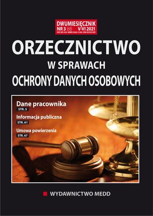 Orzecznictwo w sprawach ochrony danych osobowych 3/2021