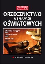 Orzecznictwo w sprawach oświatowych 1/2021