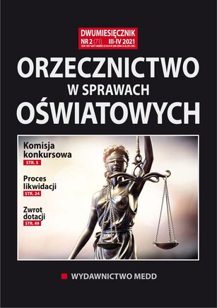 Orzecznictwo w sprawach oświatowych 2/2021