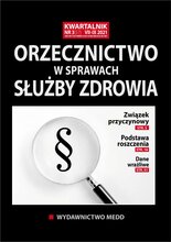 Orzecznictwo w sprawach służby zdrowia 3/2021