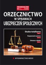 Orzecznictwo w sprawach ubezpieczeń społecznych 1/2021