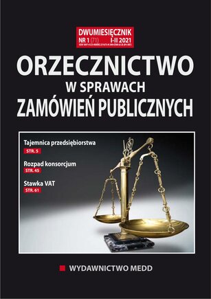 Orzecznictwo w sprawach zamówień publicznych 1/2021