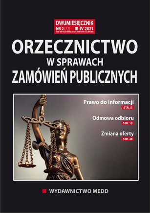 Orzecznictwo w sprawach zamówień publicznych 2/2021