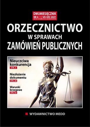 Orzecznictwo w sprawach zamówień publicznych 4/2021