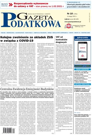 Gazeta Podatkowa 10/2021