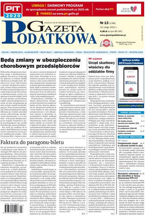 Gazeta Podatkowa 13/2021