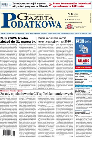 Gazeta Podatkowa 17/2021