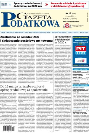 Gazeta Podatkowa 19/2021