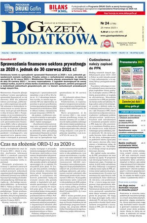 Gazeta Podatkowa 24/2021