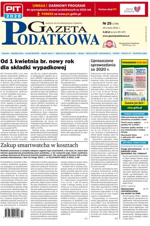 Gazeta Podatkowa 25/2021