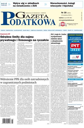 Gazeta Podatkowa 30/2021