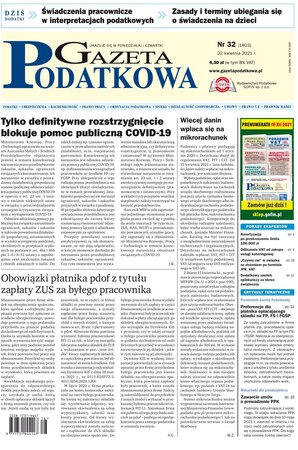 Gazeta Podatkowa 32/2021