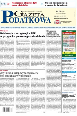 Gazeta Podatkowa 70/2021