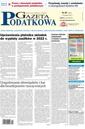 Gazeta Podatkowa 87/2021