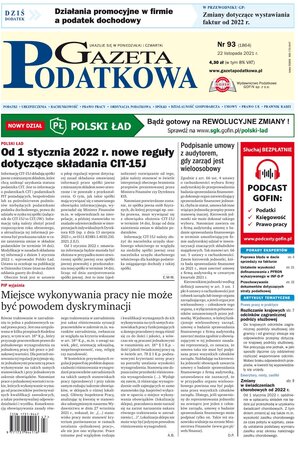 Gazeta Podatkowa 93/2021