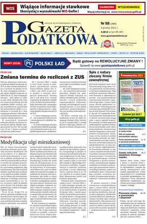 Gazeta Podatkowa 98/2021