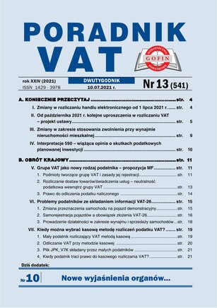 Poradnik VAT 13/2021