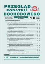 Przegląd Podatku Dochodowego 16/2021