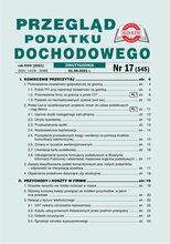 Przegląd Podatku Dochodowego 17/2021