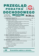 Przegląd Podatku Dochodowego 20/2021