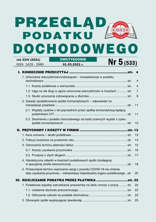 Przegląd Podatku Dochodowego 5/2021