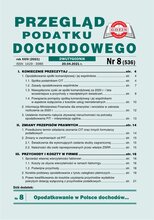 Przegląd Podatku Dochodowego 8/2021