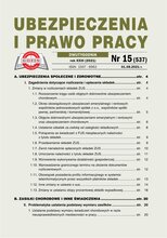 Ubezpieczenia i Prawo Pracy 15/2021