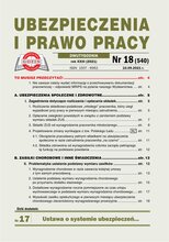 Ubezpieczenia i Prawo Pracy 18/2021
